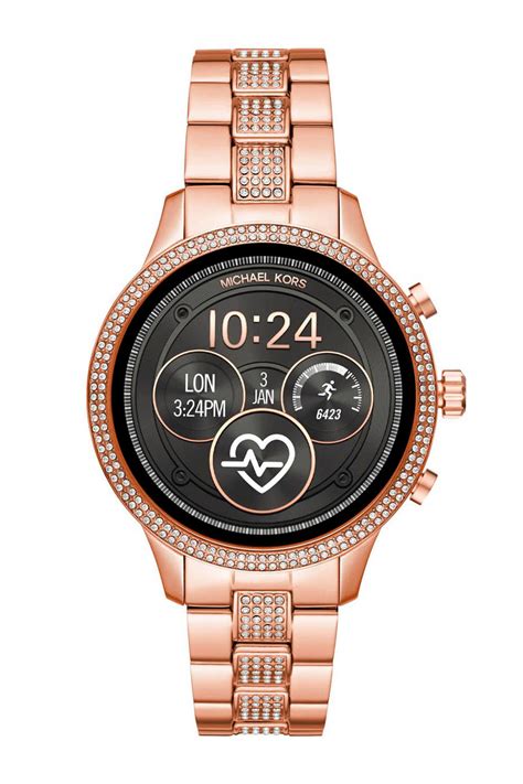 michael kors gen 4 runway smartwatch review|rose gold mk smart watch.